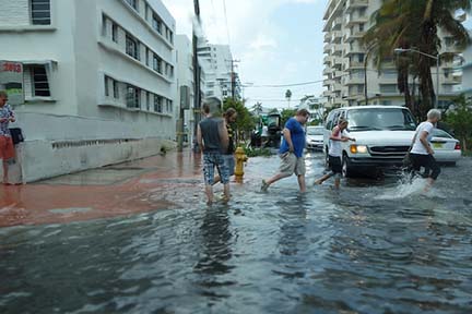 Miami flooded after hurricane